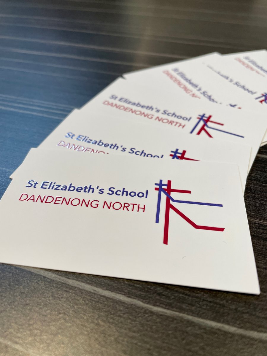 A small run of spot uv raised business cards for <a href="/stelizabethsps/">St. Elizabeth's Primary and Nursery School</a> Fancy!