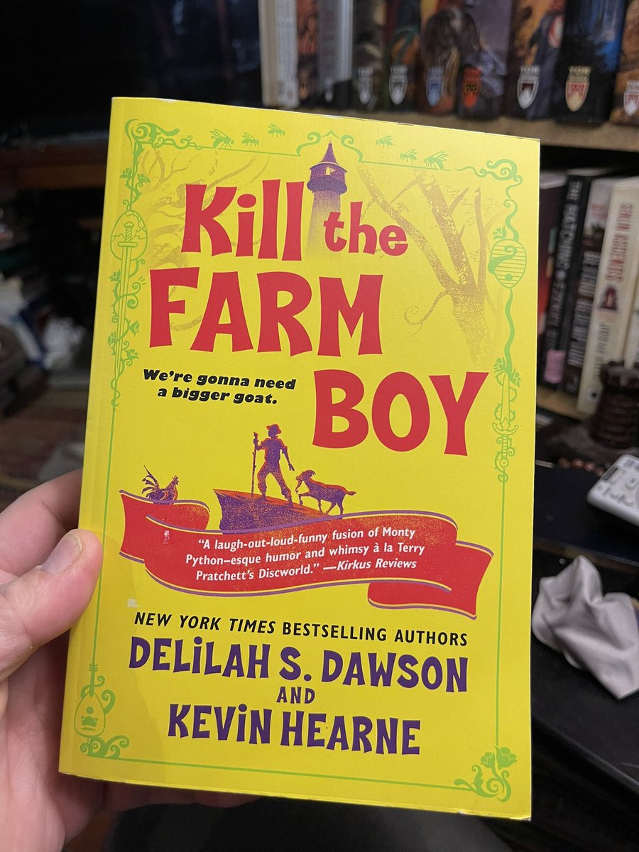 thebookaholic1's tweet photo. This book is cracking me up. #killthefarmboy #kevinhearne #delilahsdawson https://t.co/csqd4t2rEl