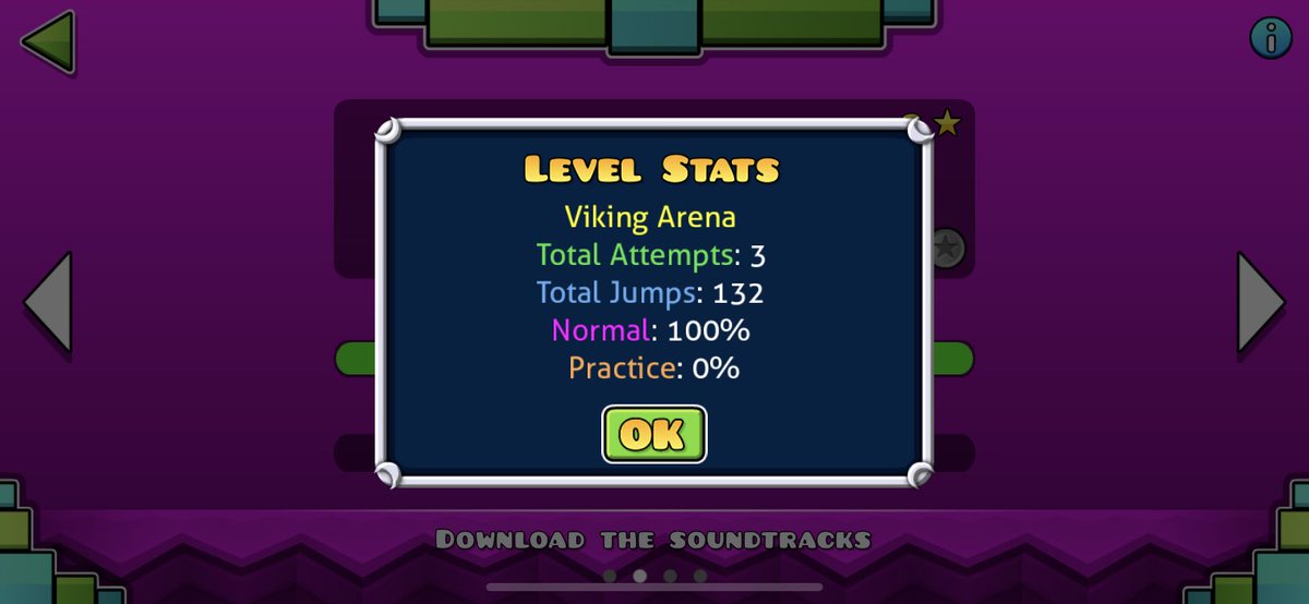 UseCodeRod's tweet image. Geometry Dash Meltdown completed. Geomtry Dash is way to easy😂😂 #GD #GeomtryDash #BestMobilePlayer