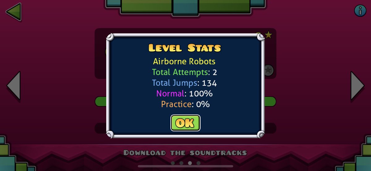 UseCodeRod's tweet image. Geometry Dash Meltdown completed. Geomtry Dash is way to easy😂😂 #GD #GeomtryDash #BestMobilePlayer