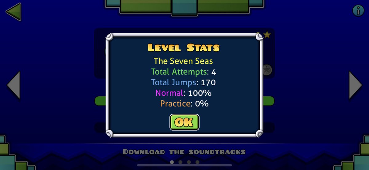 UseCodeRod's tweet image. Geometry Dash Meltdown completed. Geomtry Dash is way to easy😂😂 #GD #GeomtryDash #BestMobilePlayer