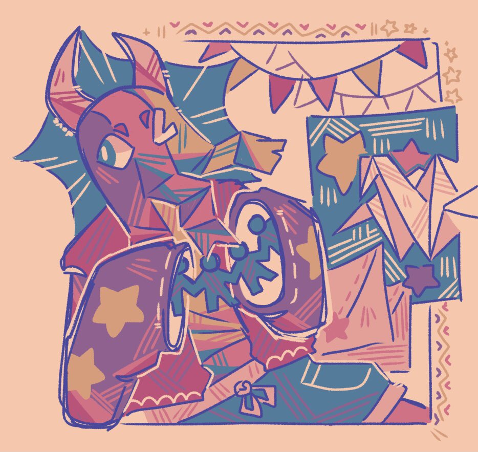 while im here ill post my half of an art trade with <a href="/BeeCoat/">Infamous Creature</a> !!!! their art is superb and theyre super awesome pls check em out go go
#illustration #originalart #art #originalcharacters
