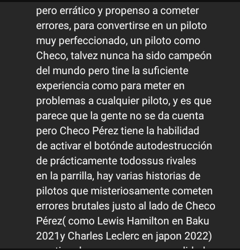 allietteScalici's tweet photo. Después de un videazo de @F1Total102 y sus comentarios acertados y objetivos, encontré este que lleva la razón en cada una de las palabras. https://t.co/7kk9PgS2kn