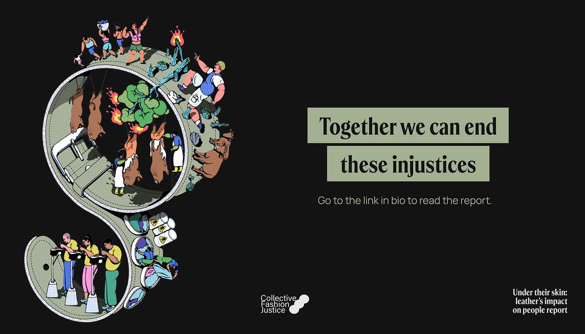 Co_Fash_Justice's tweet photo. The leather industry is an environmental justice crisis. 🌳🪓

Our report, ‘Under their skin: leather’s impact on people’ uncovers a range of harms linked to the industry. 🐄

#UnderTheirSkin #TotalEthicsFashion #Amazon https://t.co/gK7c7KR0A1