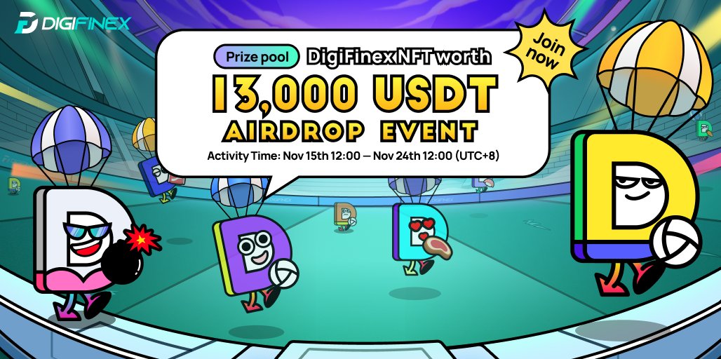 DigiFinex's tweet photo. ❤️‍🔥Exclusive World Cup #Airdrop

😱Reward Pool - DigiFinex NFT worth 13,000 USDT

🚀The ranking according to the task completion speed 

To Win🏆
✅Follow @Digifinex &amp; @DigiFinexNFT 
✅RT &amp; Tag 3 Friends
✅Finish Tasks - https://t.co/9Jksp4ZT4F
⚽️Details- https://t.co/le9IzXVyUb https://t.co/fUGfpFtivt