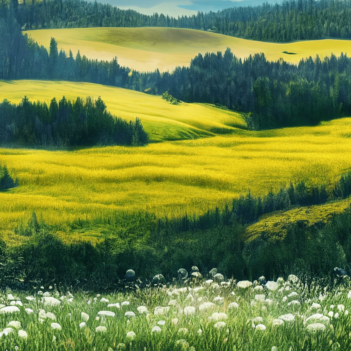 Spring landscape with flower meadow and forest Version 4
#Landscape #Springlandscape #flowermeadow #meadow #springtime #earlysummer #landscapescene #midjourney #artwork #trees #tree #forest #woods #mountains #mountainlandscape #hills #spring #aiart #aiartists #aiartcommunity