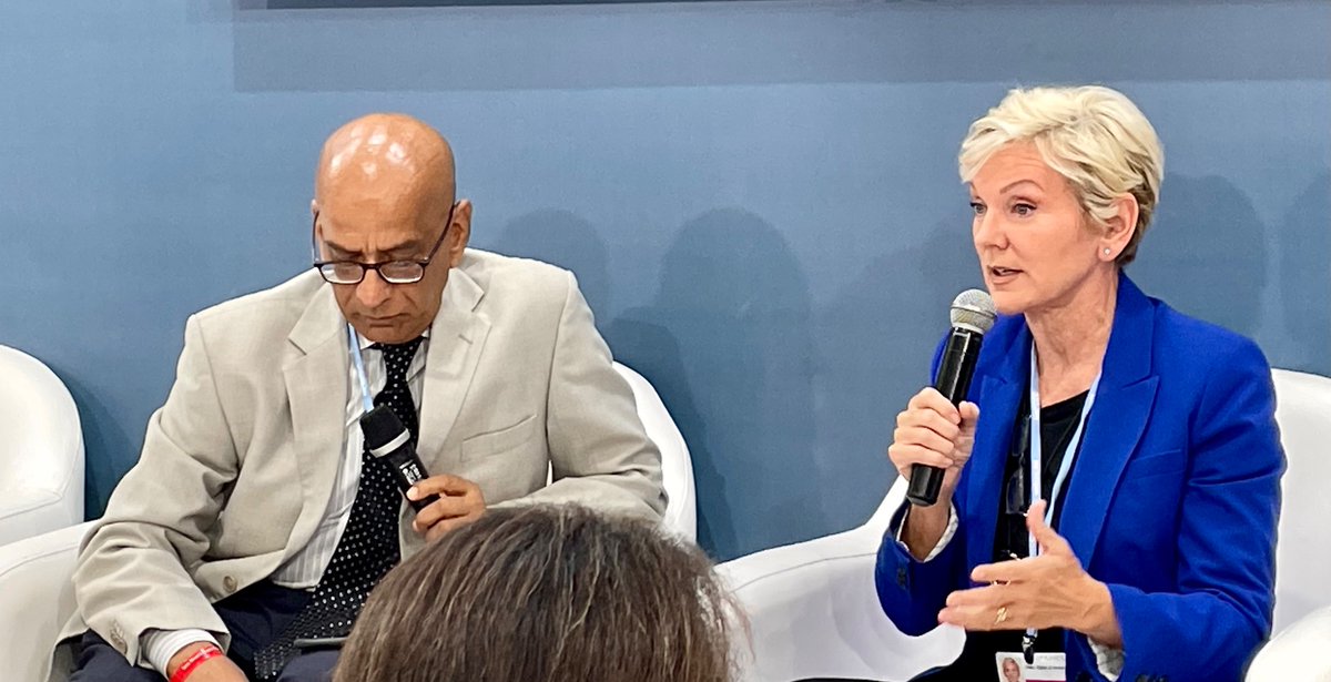 Caroline Choi (@carolinechoi) on Twitter photo Kicking off #COP27 #EnergyDay with <a href="/ENERGY/">U.S. Department of Energy</a> <a href="/SecGranholm/">Secretary Jennifer Granholm</a> discussing the challenges, opportunities for an equitable clean energy transition - creating new job opportunities in the US and addressing permitting, supply chain, workforce challenges takes all of us working together Kicking off #COP27 #EnergyDay with <a href="/ENERGY/">U.S. Department of Energy</a> <a href="/SecGranholm/">Secretary Jennifer Granholm</a> discussing the challenges, opportunities for an equitable clean energy transition - creating new job opportunities in the US and addressing permitting, supply chain, workforce challenges takes all of us working together