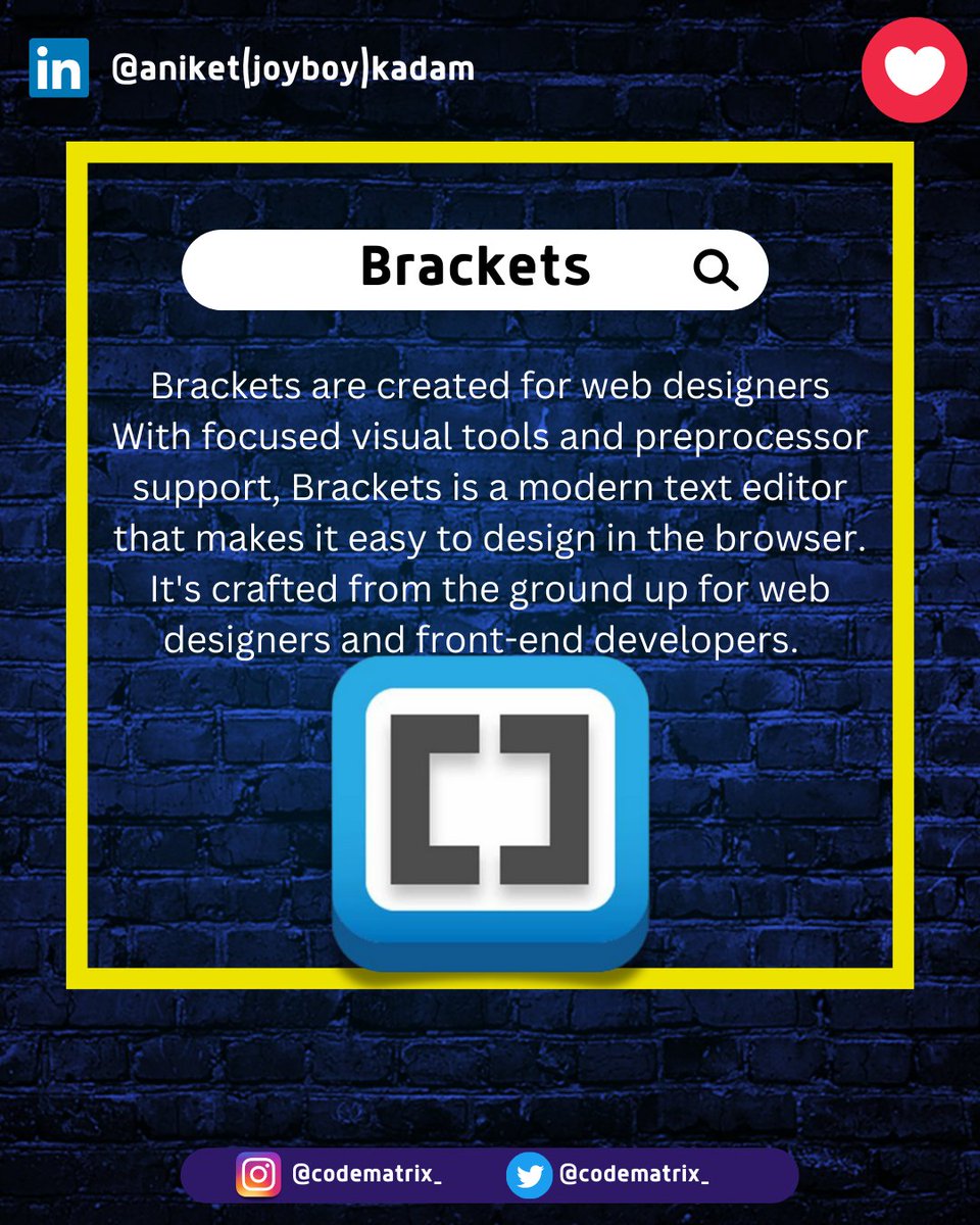 CODE_MATRIXX's tweet image. IDE for web developers.
.
..
...
....
.....
......
.......
Hashtags:
#web #developer #html #css #code #programmer #ide #webdevelopment #programmingmemes #frontend #backend #programmers #coder #programminglife #programmingisfun #vscode #git #tech #technology #techinformer