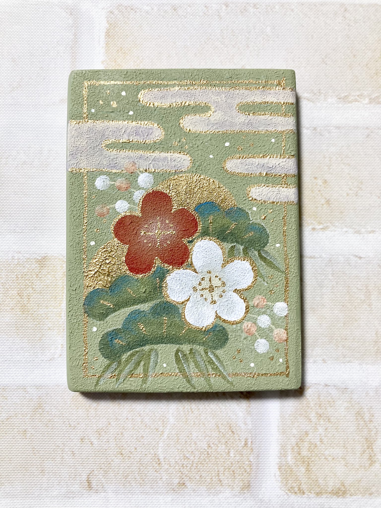 トールペイント(アッセンデルフト) 羽子板 羽子板♡トールペイント【送料無料】 - TN1993'S GALLERY