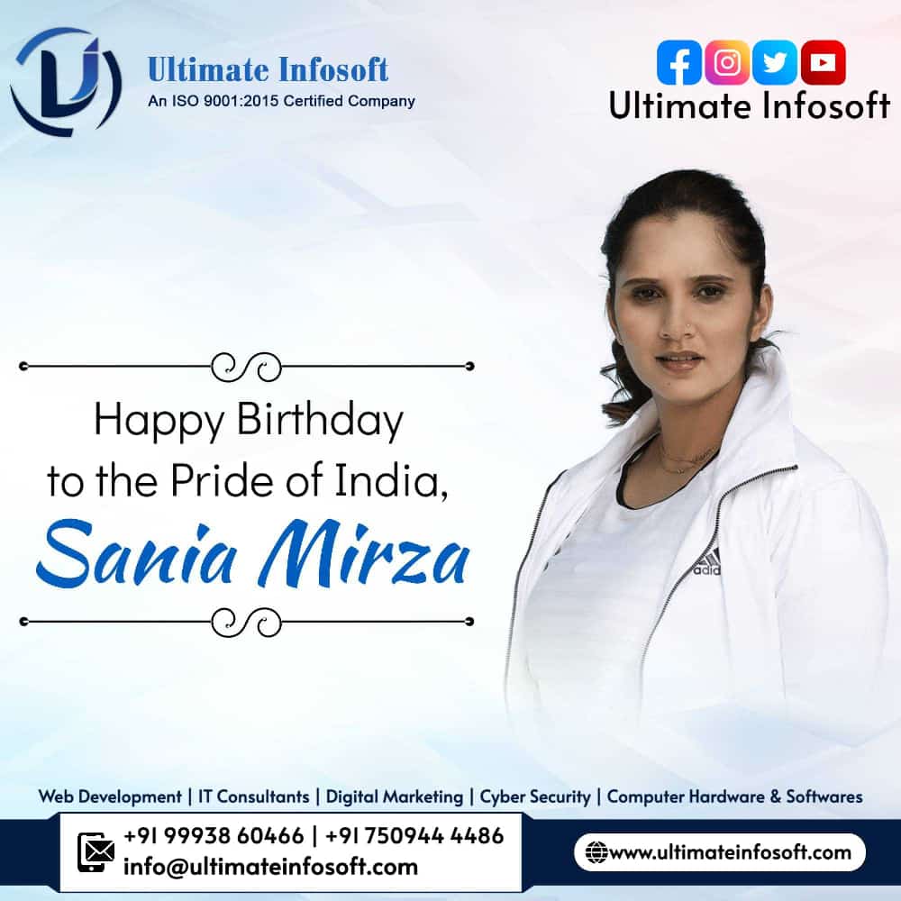 Happy Birthday to the Pride of India, Sania Mirza
 