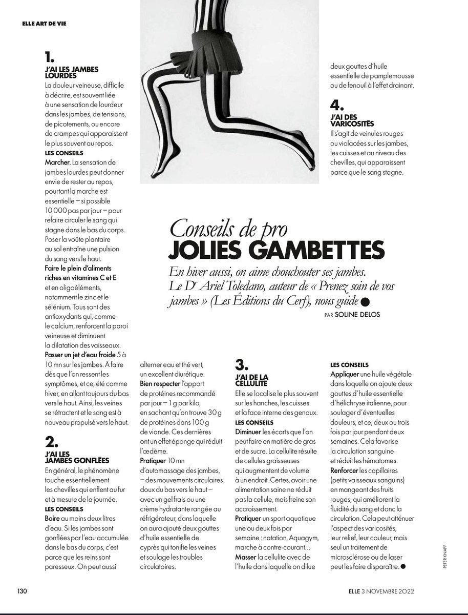 Merci au @elle “Prenez soin de vos jambes”⁦<a href="/EditionsduCERF/">Éditions du Cerf</a>⁩