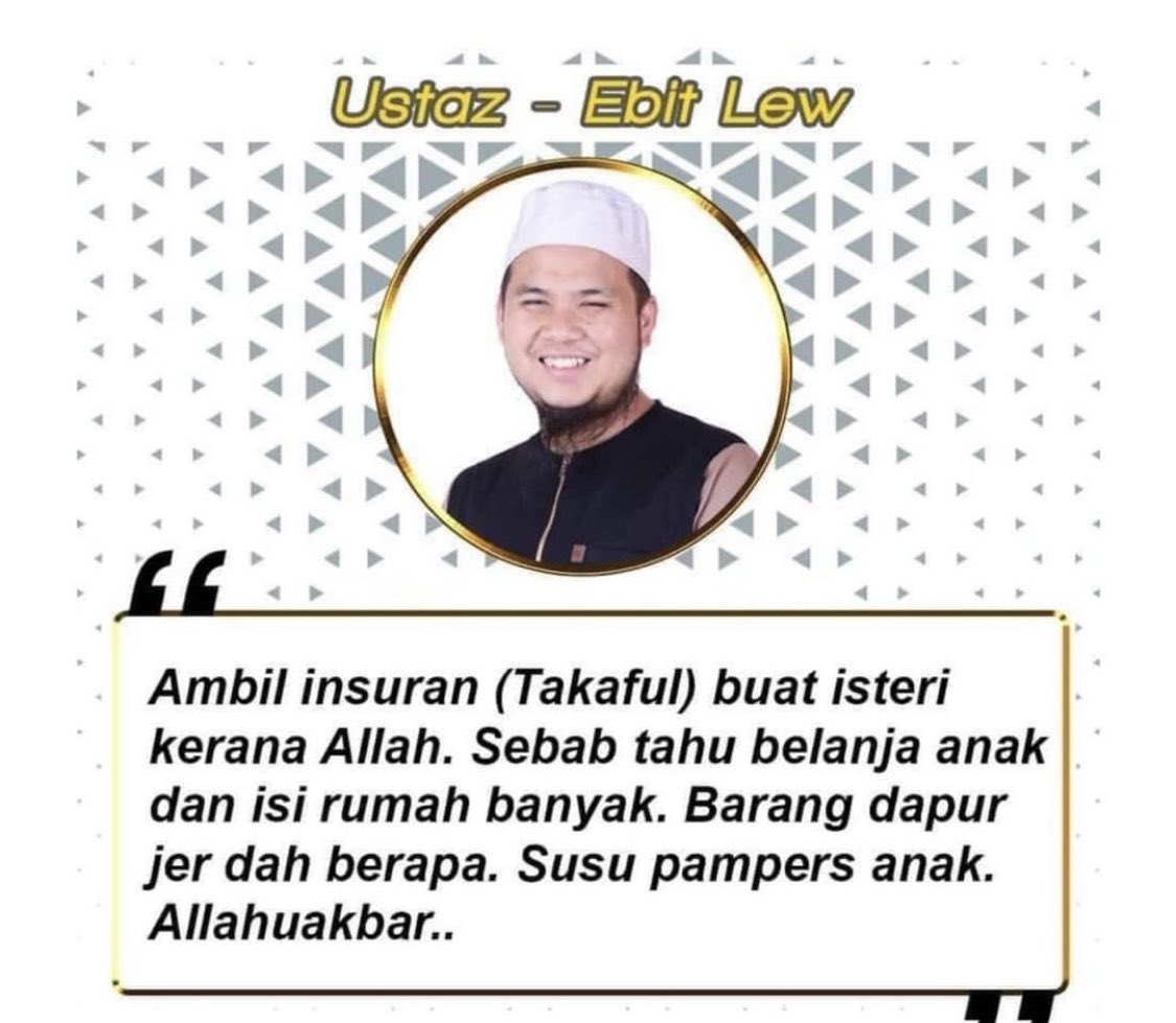 amnan956's tweet photo. Tahniah kepada yang sudah ambil takaful buat diri n isteri. 

RT tanda anda sudah untuk sebarkan kepada yang masih belum ambil takaful. #abetakaful #prubsn https://t.co/XmNbIBgodJ