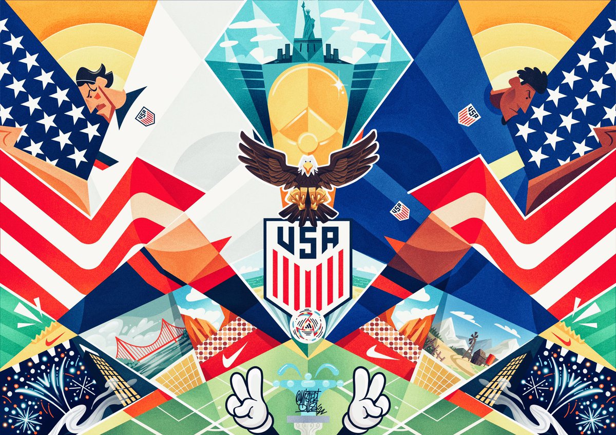 misterdills's tweet photo. World Cup wallpapers! That was a fun experiment that came out of just doodling something quick in illustrator and playing about a bit! Explored slightly different ways of working with each one.

No goal, just having fun with it.

#worldcup #cymru #england #usmnt #smsports https://t.co/k5L4onJzGP