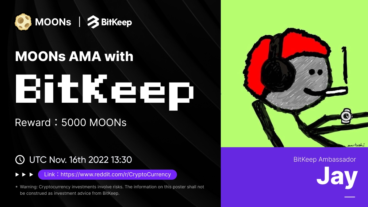 BitgetWallet's tweet photo. 🚀#BitKeep X @CCMOD_ AMA

💰Reward: 5000 Moons
🔗Venue: https://t.co/ytVWF5pda5

🗒️Rules:
✅Follow @CCMOD_ &amp; @BitKeepOS
✅Like, RT &amp; tag 3 friends
✅Join the AMA &amp; comment

Leave you questions below to win the reward~ https://t.co/V7oHEgqkZy