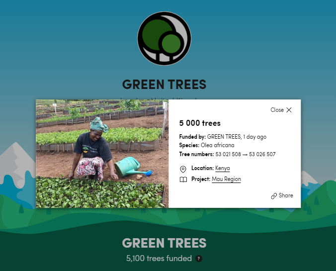 greentrees_io's tweet photo. We happily announce that GREEN TREES has planted 5,000 more trees!
Our limited bonus pre-sale is over. 
Each token purchased during the pre-sale is now backed by one tree.
You can see the impact made by our community here: https://t.co/5RzvbYzL4A (Ecologi is our planting partner) https://t.co/FCd0yWp7Jn