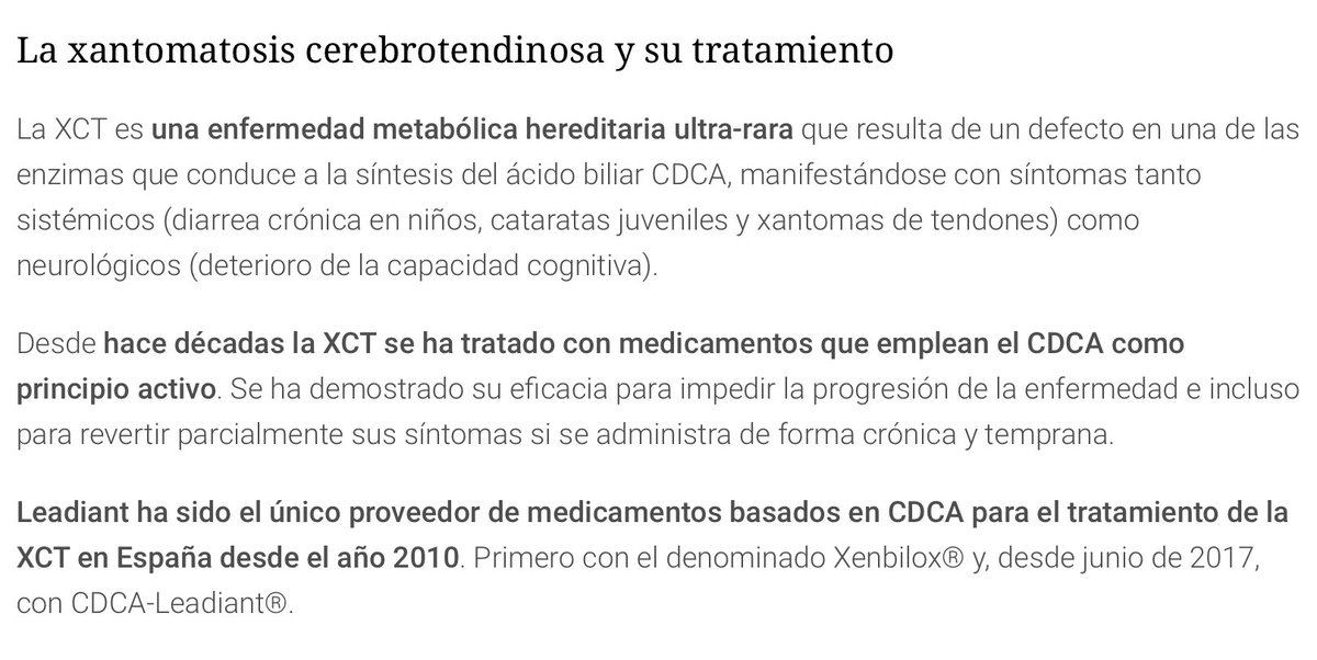 NoInvisibles's tweet photo. #CNMC multa #Leadiant por vender, mil veces mas caro q el coste, abusando de su posición de dominio con el ácido quenodesoxicólico #CDCA, un med. huérfano #MMHH para el tto. de la enf. ultra rara, xantomatosis cerebrotendinosa #XCT #EERR
En @diariofarma👇
https://t.co/kqzcwejE9V https://t.co/sEiOQM7pXz