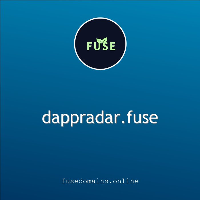 fusedomains's tweet photo. 👀Eyes up #fusedomains 👀
Our project is now officially listed on the @DappRadar 
 
✅ https://t.co/ueBf6nPl8r

🤝New #Collaboration is always exciting!🙌

@Fuse_network #fusenetwork #fuse #web3domains #dappradar https://t.co/jmqCbwpB9p