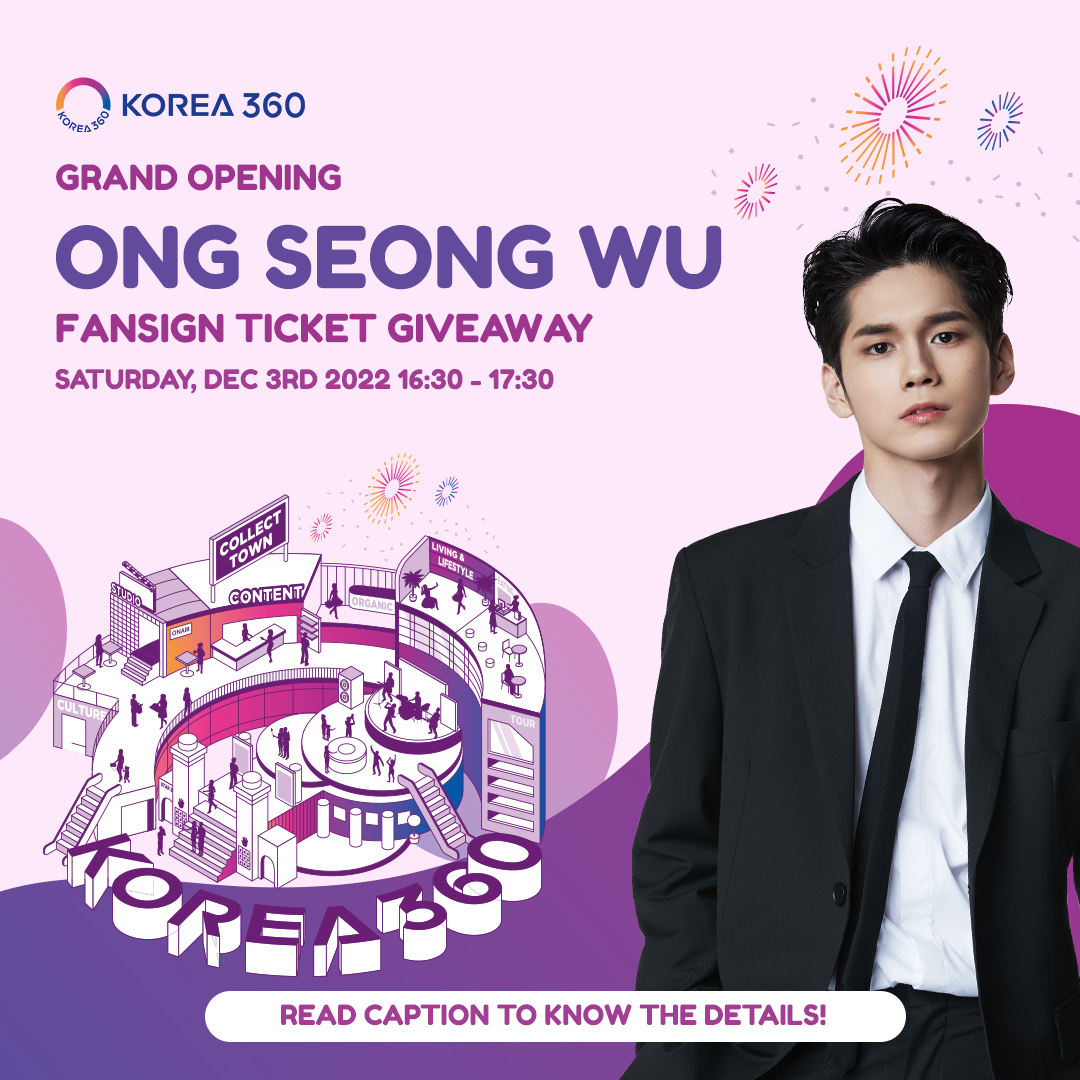 KOREA_360's tweet photo. KOREA360 Chingu, siapa yang mau ketemu Ong Seong-wu? 🤩 https://t.co/RiBogeBSkx