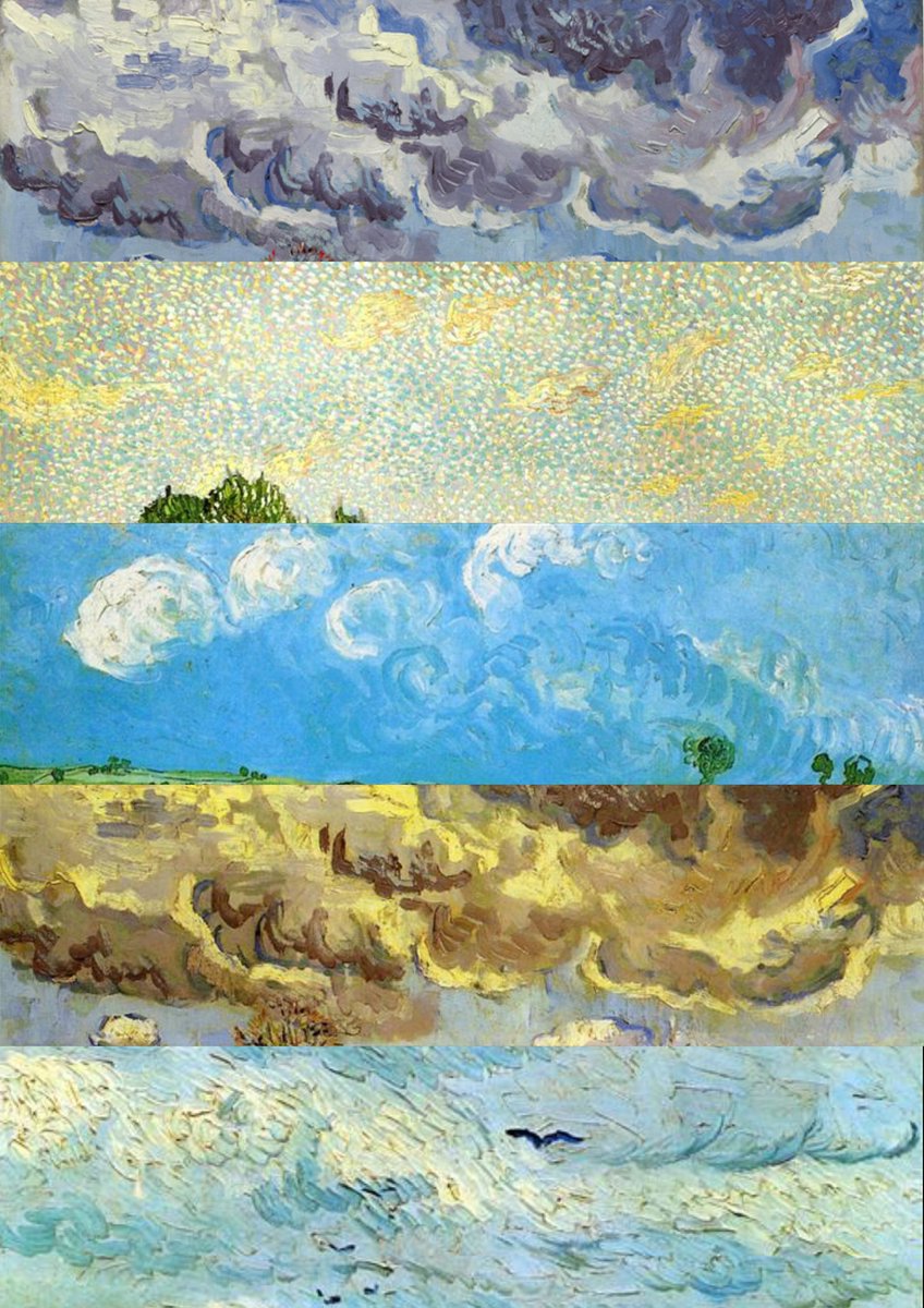 artistryhere's tweet image. Vincent van gogh art — skies