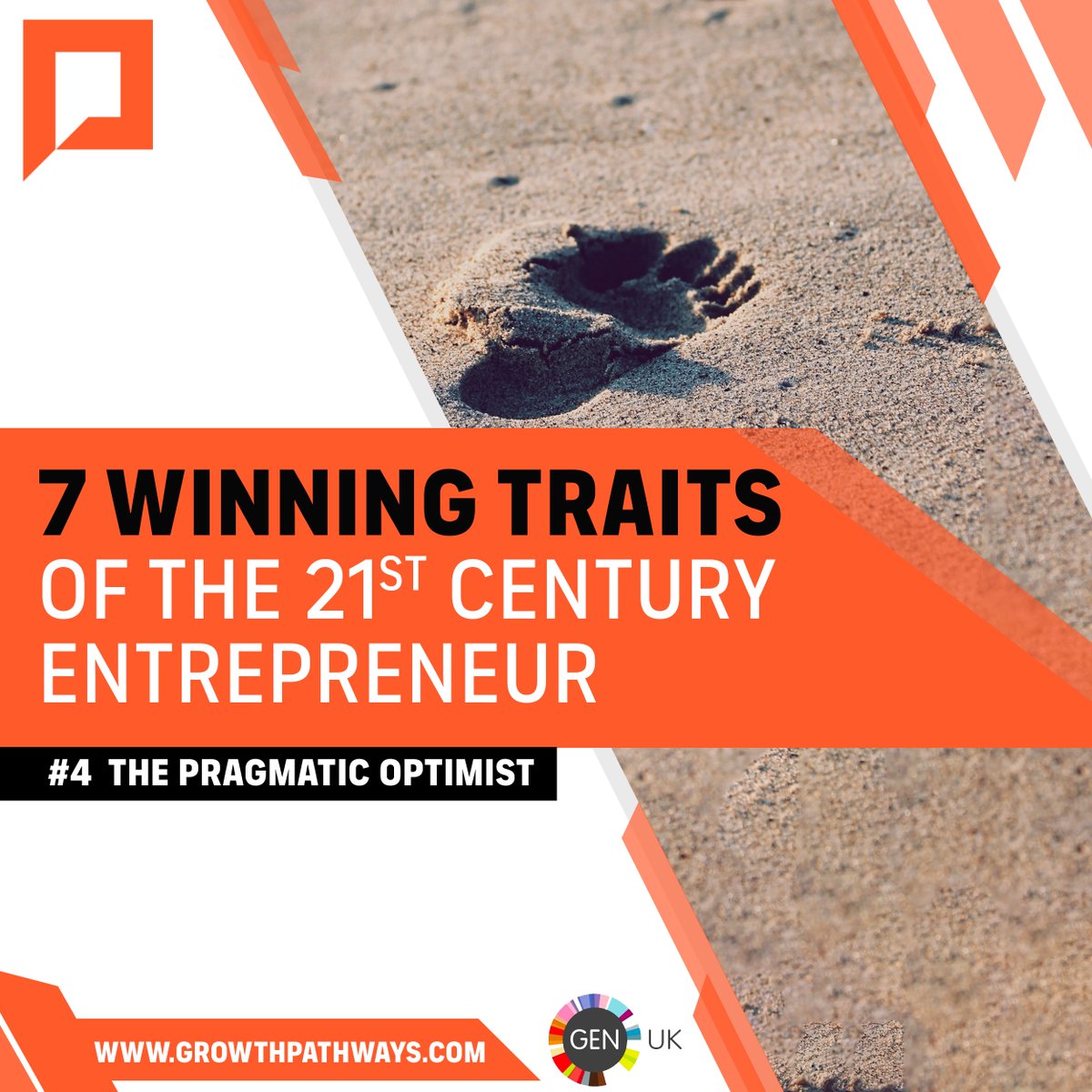 #4 The Pragmatic Optimist
Pragmatic Optimist is a healthy tension between the two; Pragmatic because you're grounded in reality - Optimist as the world needs more positivity. The glass is half full, not half empty. A can-do/will-do mentality. Be a positive realist!
