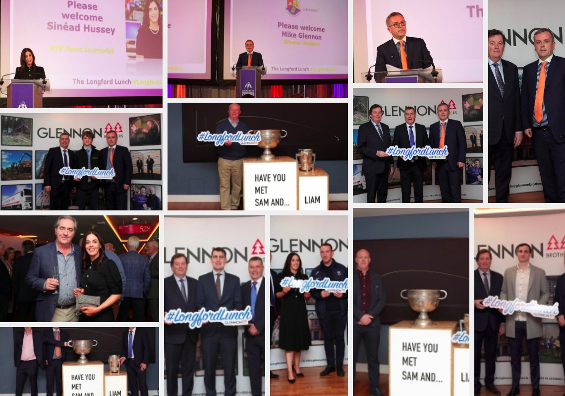 Once again thank you to our main sponsor <a href="/GlennonBrothers/">Glennon Brothers</a> and everybody who supported the #LongfordLunch last Friday in Croke Park. To view a selection of photographs from the event visit longfordgaa.ie/county/longfor…