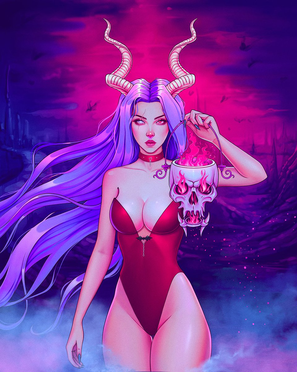 GM! And here it is! My new piece 𝘓𝘪𝘭𝘪𝘵𝘩 ❤️‍🔥
"I'm walking alone in the darkness to discover my light." 
↓