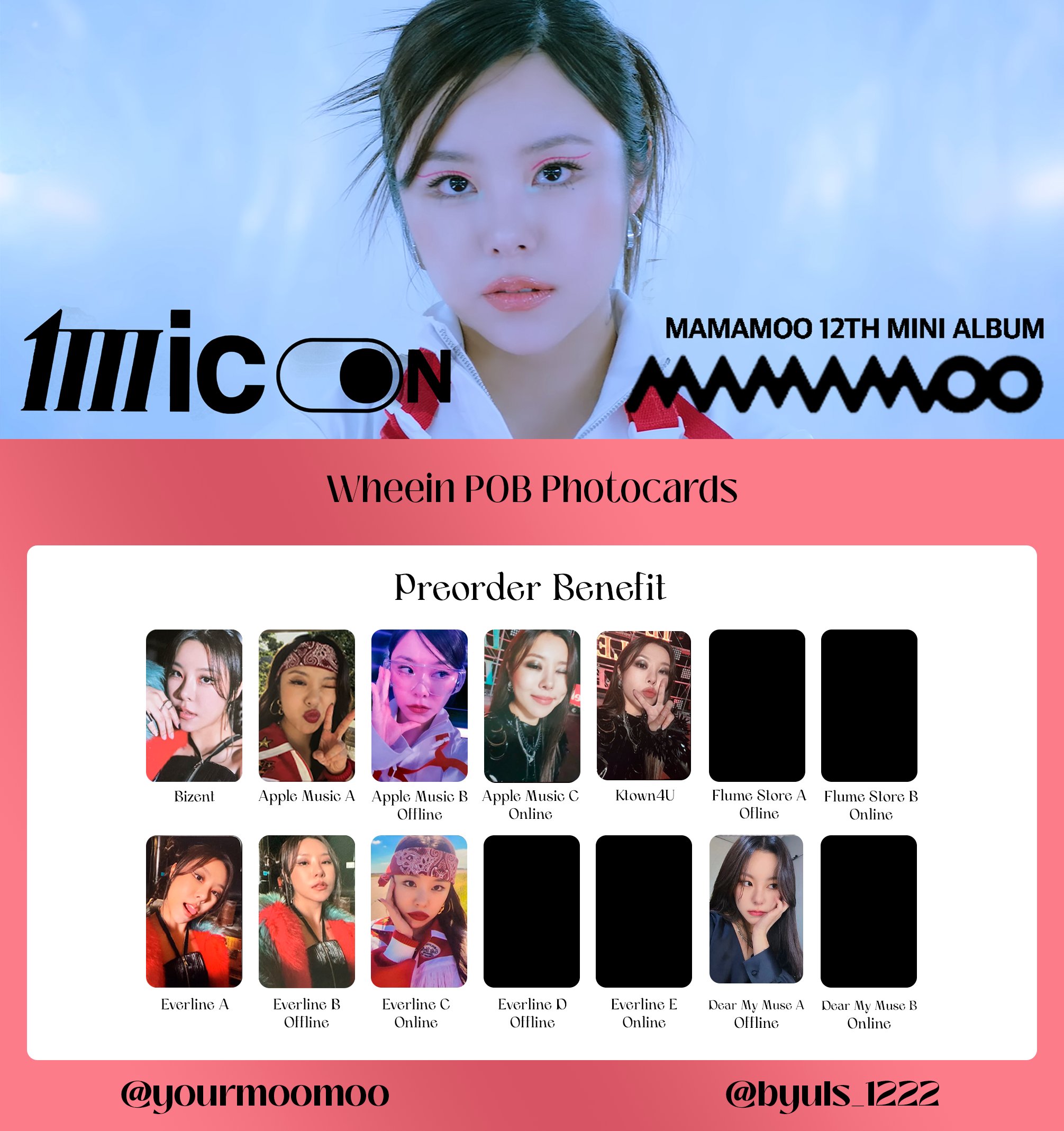 Mamamoo wheein フィイン　特典トレカ mamamoo wheein フィイン特典 トレカ4枚 2025年最新】wheeinの