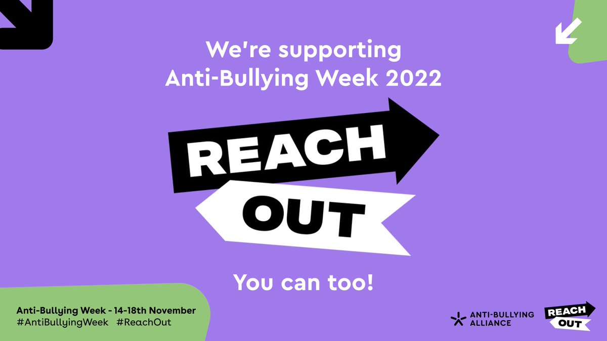 We're supporting #AntiBullyingWeek2022, learning about how we can #ReachOut to check in on our friends and about how important it is to be an #upstander not a bystander. We are also all going to wear blue clothing tomorrow as a symbol of peace.