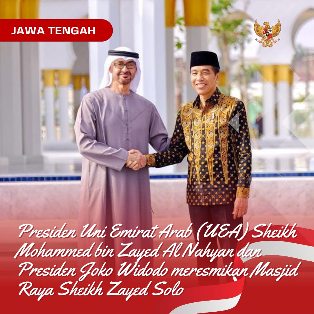 SarasLuki's tweet photo. Presiden UEA Resmikan Masjid Raya Sheikh Zayed. 

#JokowiPresidenku
#PembangunanUntukRakyat
#PresidenJokowiHebat
#JokowiMembangunNegeri
#JokowiMajuBersamaIndonesia
#JokowiBapakInfrastruktur https://t.co/0K8VKsxoLo