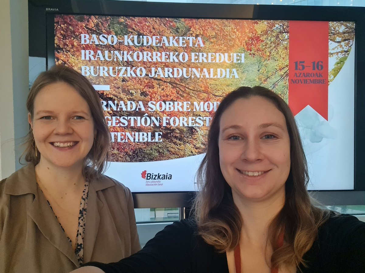 Very pleased to be in Bilbao with my <a href="/CEPF_EU/">EuropeanForestOwners</a> colleague, @pohjala_maria !
Looking forward to exchange on and learnt about SFM practices all over the EU. 🌲🌳
Thanks to <a href="/USSE_Forest/">USSE</a> and the Provincial Council of <a href="/Bizkaia/">Bizkaiko Foru Aldundia/Diputación Foral de Bizkaia</a> for the opportunity 🙌