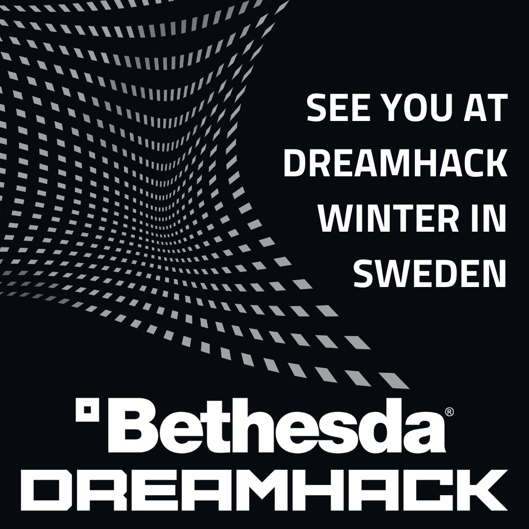 IT IS OFFICIAL! We will be at #DreamHack❄️in Sweden! We have no monter, but we will bring the great @machinegames for some amazing panel talks, some lovely cosplayers, fun with @xboxse and more! Look out here for more info in the week 🌟