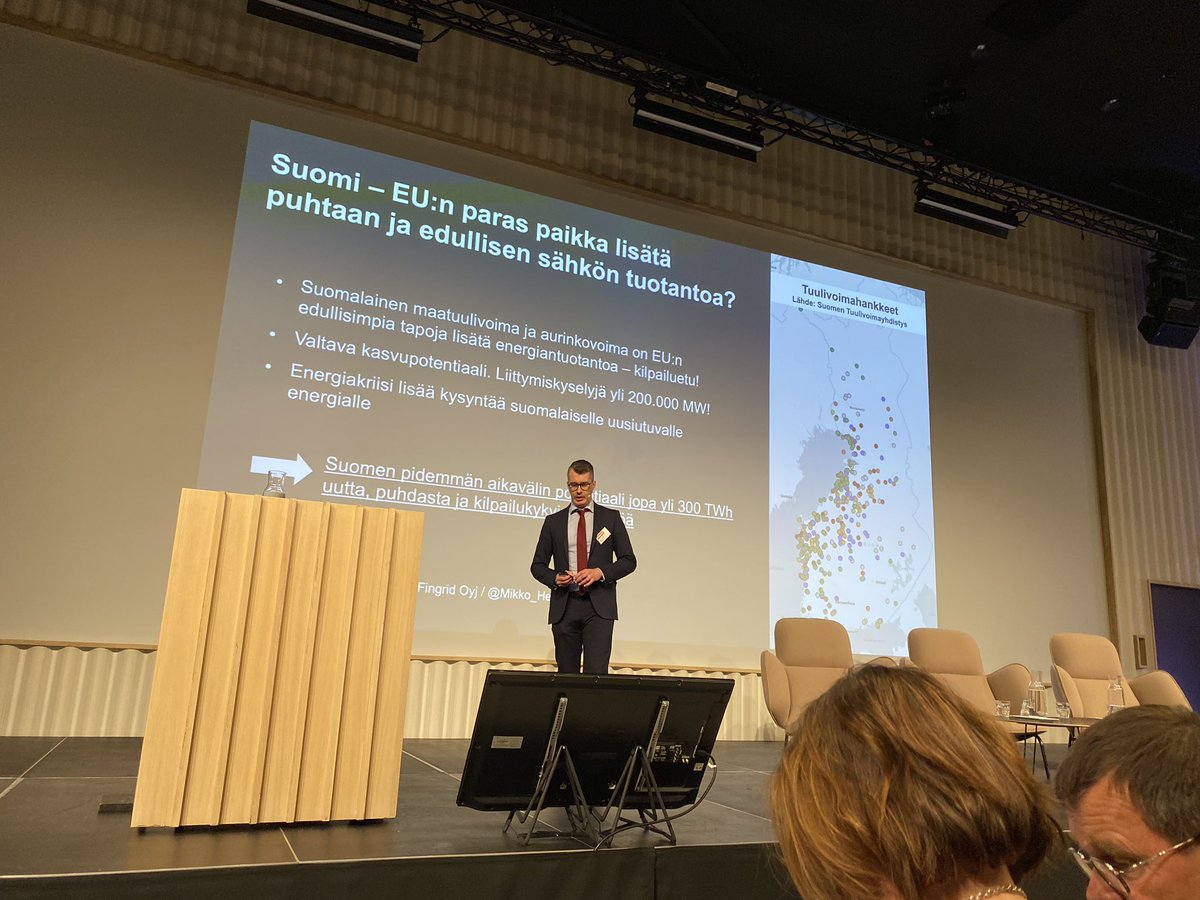 Fingridin <a href="/Mikko_Heikkila/">Mikko Heikkilä</a>: Suomalainen maatuulivoima ja aurinkovoima EU:n edullisimpia tapoja lisätä energiantuotantoa - kilpailuetu!
#fingridcurrent