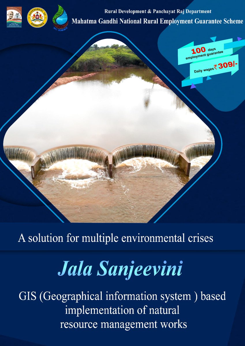 VBGRAMGKAR's tweet photo. Jala Sanjeevini is one of the solutions to address #ecological crises due to various reasons like #climate_change, #deforestation etc.
Under #Jala_Sanjeevini, #natural_resource management works are being implemented scientifically based on #GIS (Geographical Information System) https://t.co/Hrw9T8gKjM