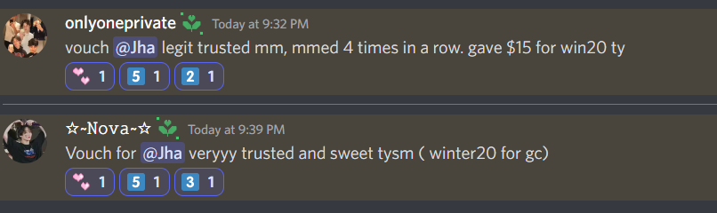 Yuriqer's tweet photo. #787 - 788 Vouch
393th Trade ( Both Trader vouch )
Platform: Discord
Trade: Halo > Roblox GC
#YurisMMProofs https://t.co/LUtWATHYMP