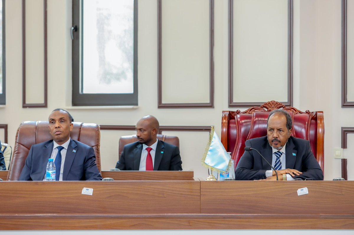 We must free #Somalia from our single most evil enemy: Al-Shabaab terrorism. We must be a strong nation governed by clear laws and just processes. We are united in the progress of our nation. I asked Parliament to legislate for the benefit of the #Somali people. Forward together.