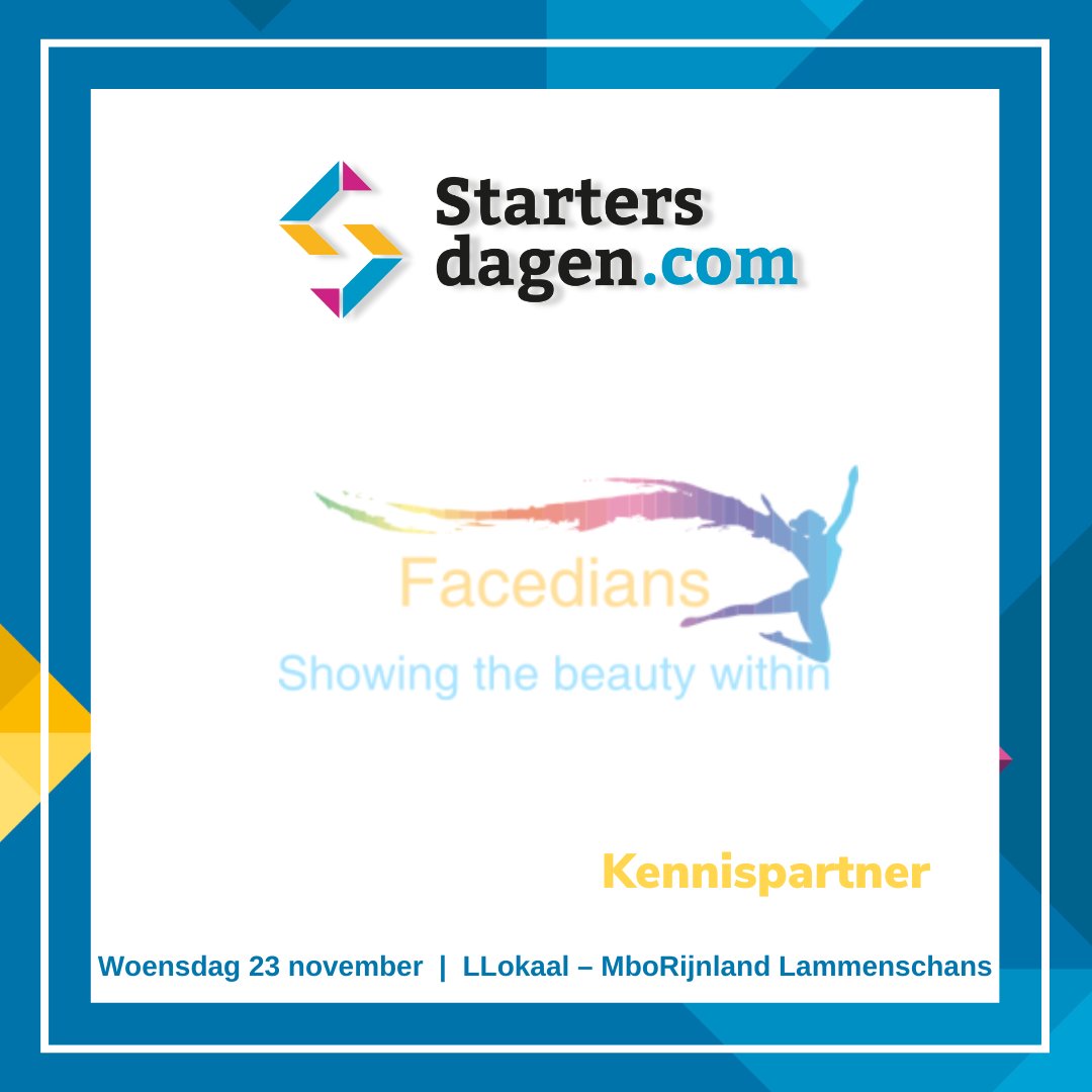 startmetsucces's tweet photo. #Kennispartner #Startersdag Leidse Regio: Facedians 
Zorg dat je een #professioneleuitstraling hebt voordat je op de foto gaat. Facedians geeft #advies waarbij het innerlijke en het uiterlijk centraal staan! Facedians is een jonge en frisse #onderneming van Mariska van der Lee. https://t.co/GZfqkh37Ys