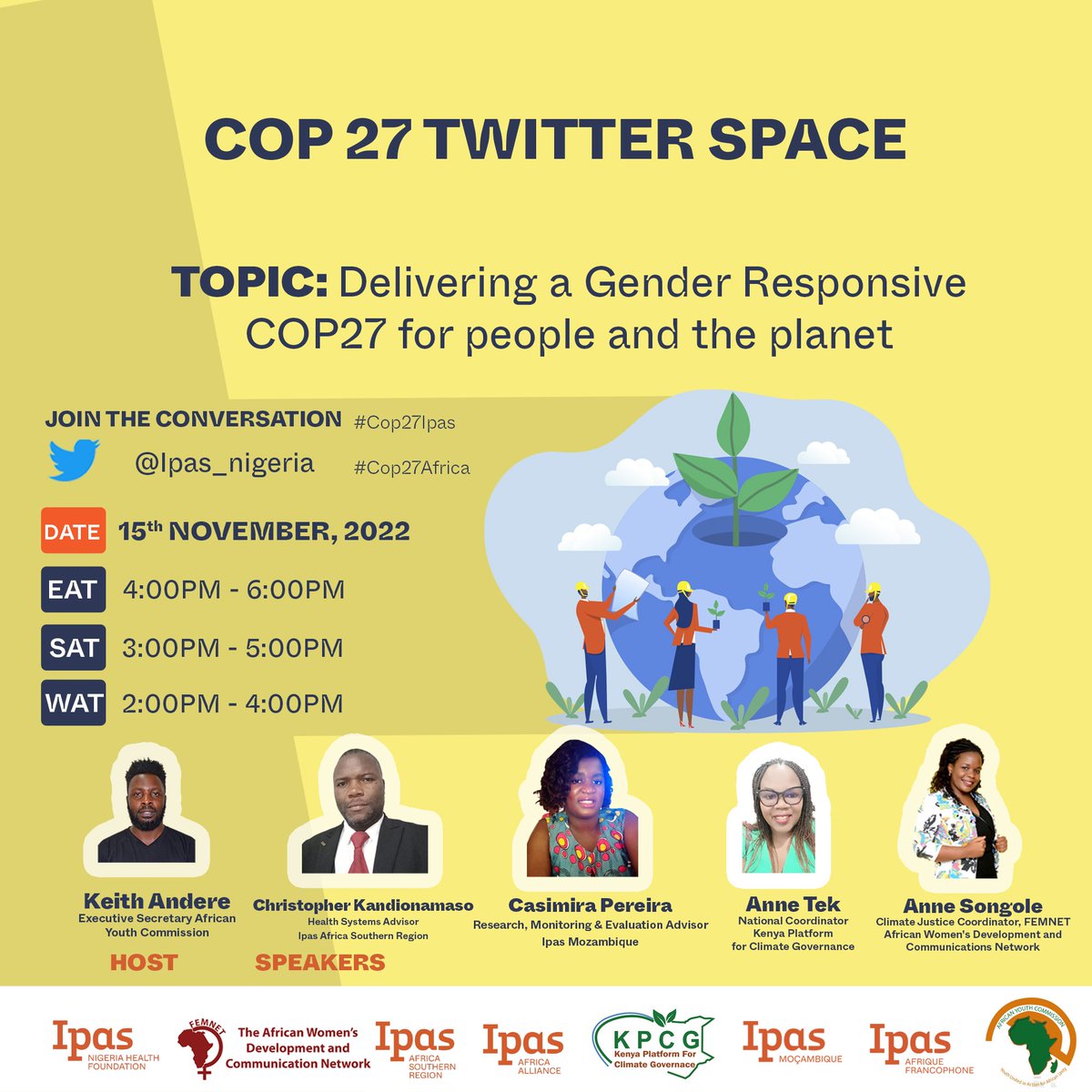 Ipas_Nigeria's tweet photo. Starting now. Join us and share for others to join the conversation!
https://t.co/Yu6JWU6vlc #COP27Africa #COP27Ipas #Partners4ReproJustice https://t.co/PGBSzr8Vej