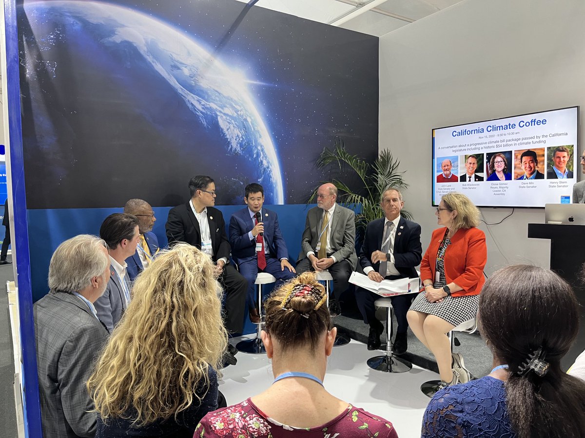 Ellie Cohen 🌏 🚴🌈 #climateaction Views my own (@elliemcohen1) on Twitter photo #California Climate Coffee on recent progress/next steps at #COP27 today hosted by <a href="/climatecampaign/">The Climate Center</a>.
Thanks <a href="/SenJohnLaird/">Senator John Laird</a>, <a href="/BobWieckowskiCA/">Bob Wieckowski</a> @AsmReyes47 <a href="/SenDaveMin/">Senator Dave Min</a> <a href="/HenrySternCA/">Henry Stern</a> <a href="/MikeFongCA/">Mike Fong</a> @JonesSawyerAD59 #California Climate Coffee on recent progress/next steps at #COP27 today hosted by <a href="/climatecampaign/">The Climate Center</a>.
Thanks <a href="/SenJohnLaird/">Senator John Laird</a>, <a href="/BobWieckowskiCA/">Bob Wieckowski</a> @AsmReyes47 <a href="/SenDaveMin/">Senator Dave Min</a> <a href="/HenrySternCA/">Henry Stern</a> <a href="/MikeFongCA/">Mike Fong</a> @JonesSawyerAD59