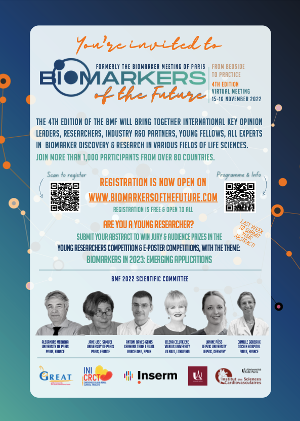 JonWCunningham's tweet photo. Join us today and tomorrow for the Biomarkers of the Future Symposium! 

Excited to be speaking on proteomics in heart failure. 

Registration is free
https://t.co/uyosDyFi3e

@AlexMebazaa @JJheart_doc @DrJasper1 @mvaduganathan https://t.co/mwuXHDWjID