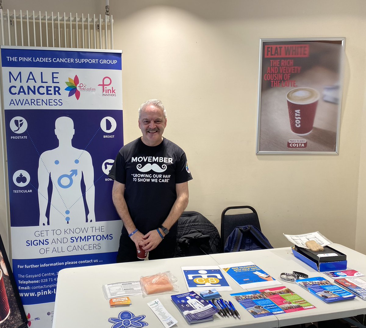 #Movember2022 #NMRC @pinkladiesderry #cancerawareness #MentalHealthMatters pop in say hello #Derry