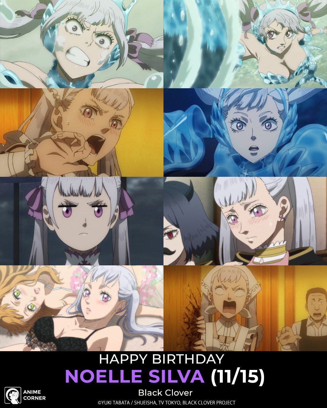 Seiyuu Corner - Happy 36th Birthday to Kana Yuuki 💙🎂🥳 She is known for  her roles as Noelle Silva from Black Clover, Rinslet Laurenfrost from  Bladedance of Elementalers, Haruka Oozora from Harukana