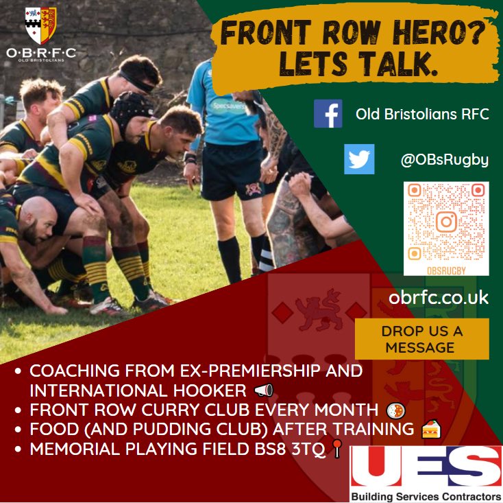 Not all heroes wear capes (they wear numbers 1, 2 and 3) 🙌

Whether you’re new to Bristol, returning, want to try rugby for the first side or want to try a different club, we’ve got a team for you! ✅

Drop us a message to find out more ✉️