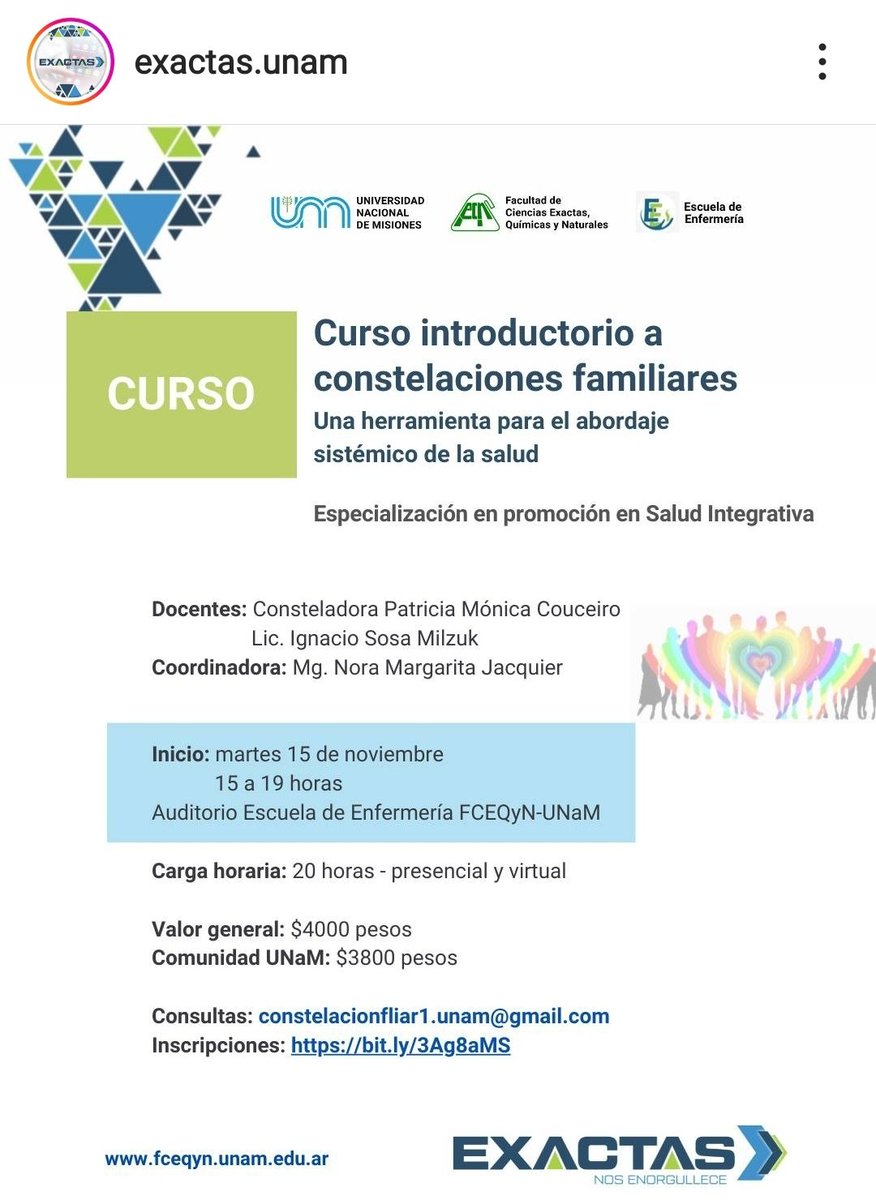 Se acabó todo, todillo. 

Una facultad de ciencias exactas y naturales de una universidad nacional dando un curso de constelaciones familiares.