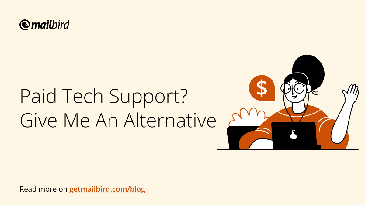 mailbird's tweet image. Is paid tech support a reason to switch? If you&apos;re looking for an alternative to Postbox, check out our latest article. getmailbird.com/postbox-altern… #emailclient #smallbusinesstool #productivitytip