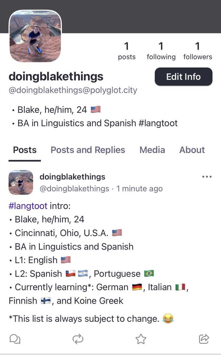 I set up an account on the other platform for those who would like to connect over there!