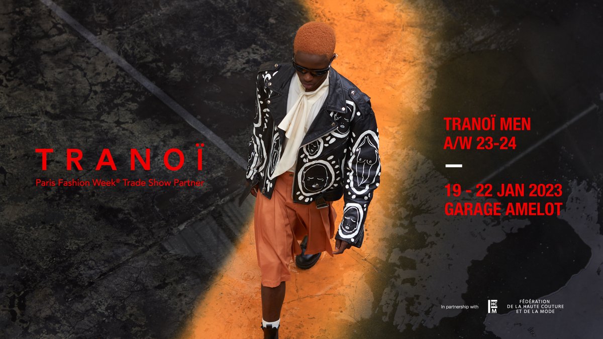 IT'S OFFICIAL - TRANOÏ MEN is moving to Garage Amelot, in the heart of le marais, for the AW 23/24 edition from 19 to 22 January 2023.

Come and discover the finest selection of menswear designer for A/W 23-24

Get your pass
tranoi.com/tranoi-event-j…
