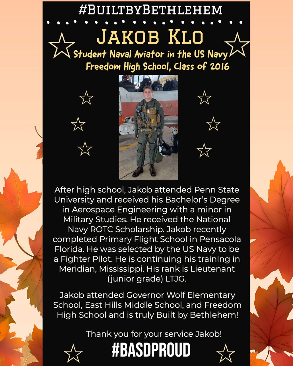 BASD (@bethlehemareasd) on Twitter photo This week's highlighted #BuiltByBethlehem graduate is Jakob Klo, Freedom High School Class of 2016!
Read more in this week's BASD E-News: express.adobe.com/page/Db3im4dX3…
#basdproud <a href="/BasdFreedom/">FreedomBASD</a> This week's highlighted #BuiltByBethlehem graduate is Jakob Klo, Freedom High School Class of 2016!
Read more in this week's BASD E-News: express.adobe.com/page/Db3im4dX3…
#basdproud <a href="/BasdFreedom/">FreedomBASD</a>