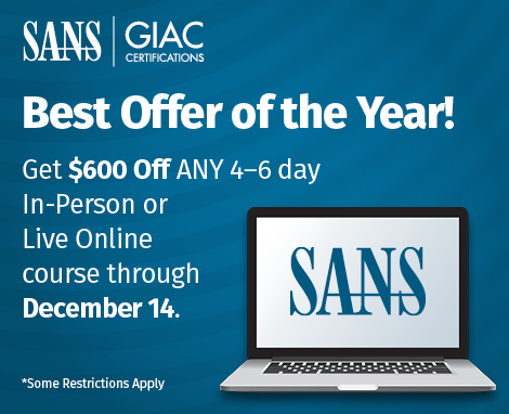 sansforensics's tweet image. Now through Dec 14th! Take $600 off any @SANSInstitute #DFIR course at #SANSCDI 👉sans.org/u/1nIh 
#FOR500✔️
#FOR508✔️
#FOR578✔️
#FOR509✔️
#FOR610✔️
#FOR710✔️
#FOR528✔️
Learn about the offer 👇
sans.org/u/1nH9