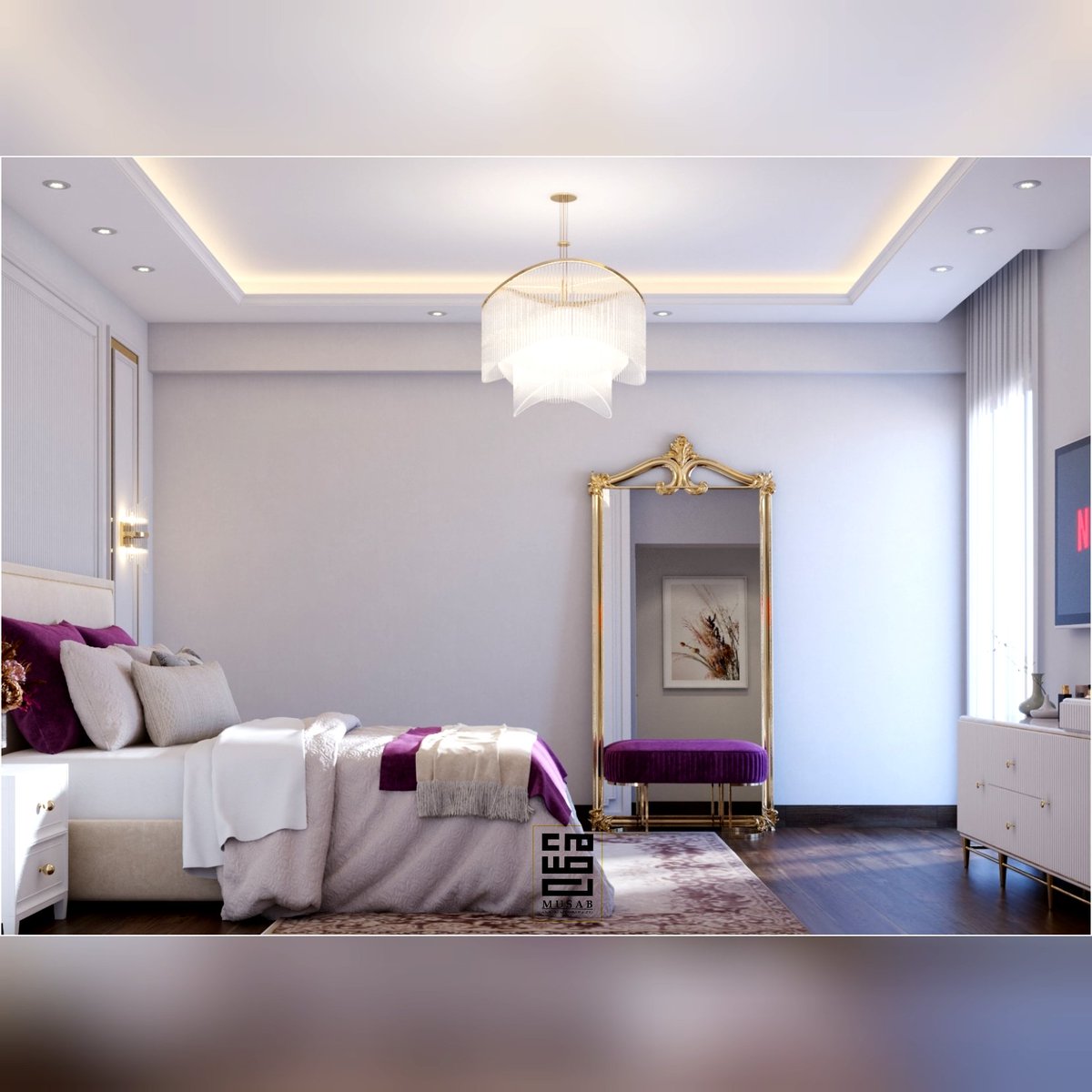 Abo_Elleill's tweet photo. Master Bedroom Design 💜
A project designed and executed by :
M U S A B D E S I G N S T U D I O
#MUSAB_DESIGNS #interiordesign #home #Outdoor #Indoor #livingroom #3d #3d_max #decor #house #decoration #bedroomdecorationideas #Classic #architecturedesign #award #shotaward https://t.co/eEjuCveEGM