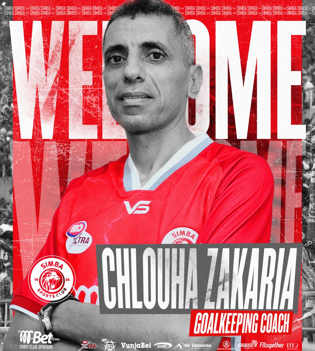 SimbaSCTanzania's tweet photo. Karibu Simba SC, kocha wa makipa Chlouha Zakaria.

#NguvuMoja https://t.co/ZgqrBSjtvK